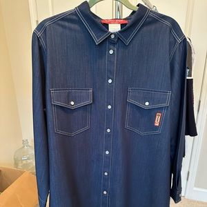 Marina Rinaldi “Denim look” shirt